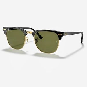 Ray-Ban Clubmaster RB3016 W0365 49-21 
Black Sunglasses G15 Glass Lenses -RxAble